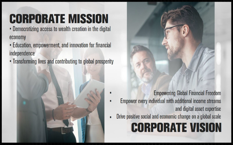 the corporate mission and the vision statement of trage technologies